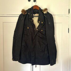 Patterson J. Kincaid Womens Angela Fur Trim Jacket